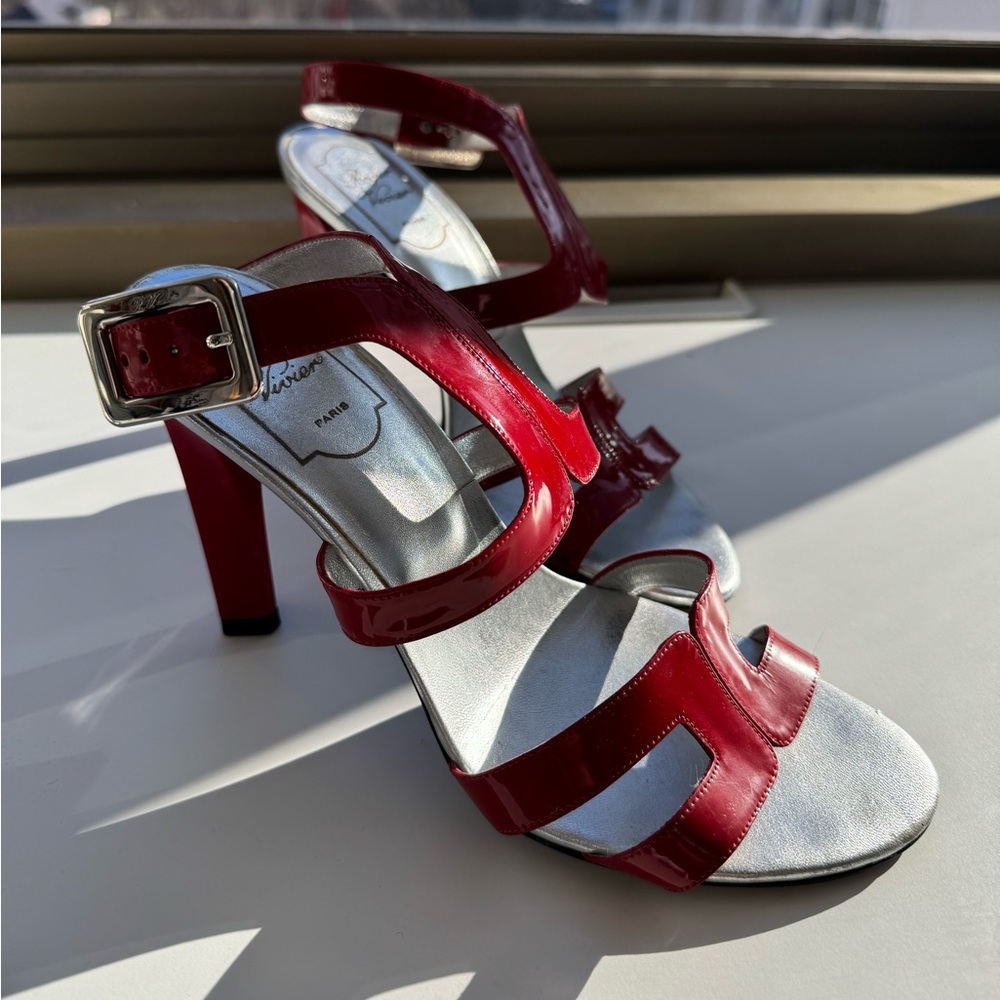 Stunning Roger Vivier siren red sandals 36.5 - Offer Welcome